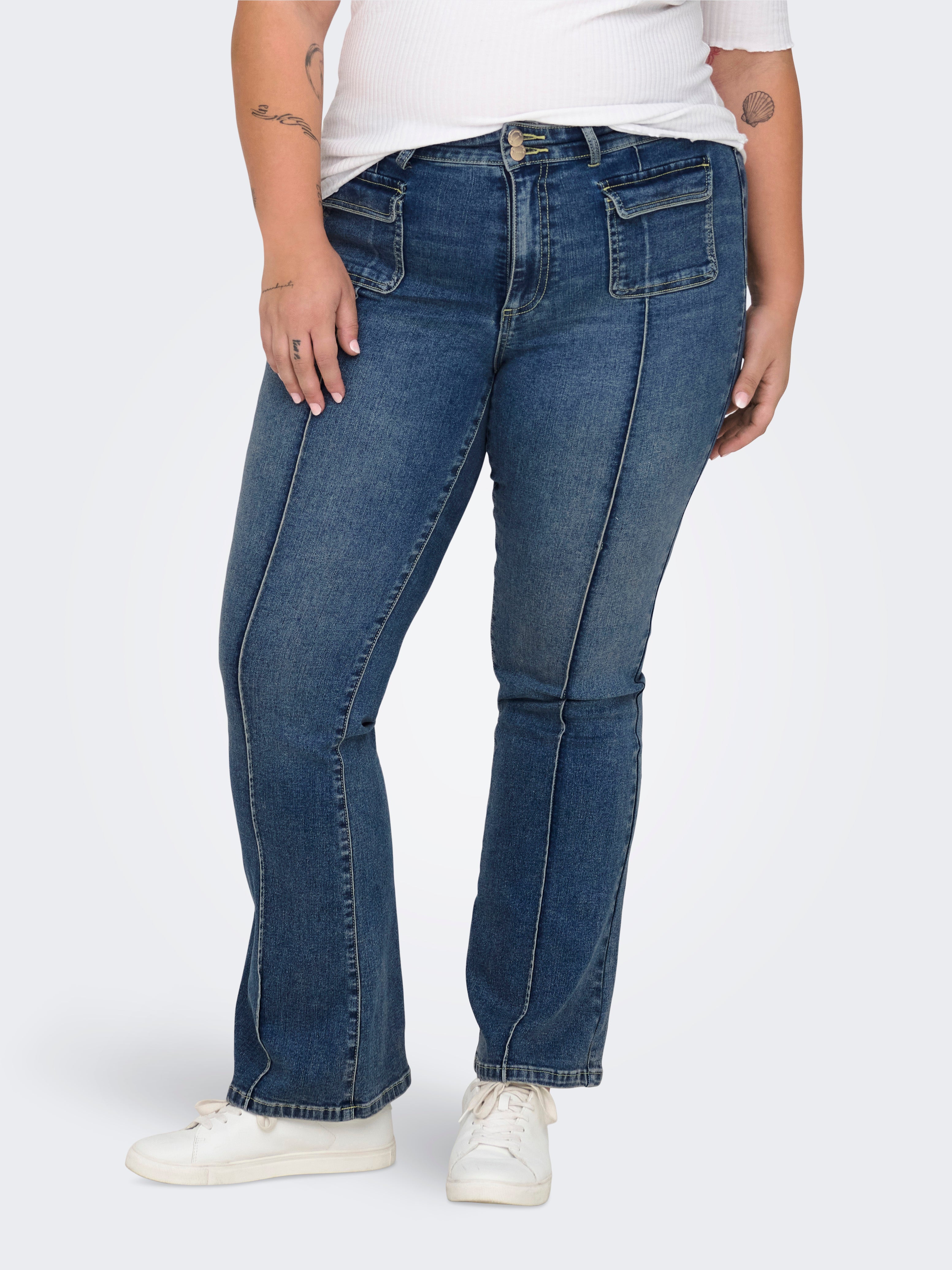 Brand New CARSALLY Mid waist Flared Fit Jeans