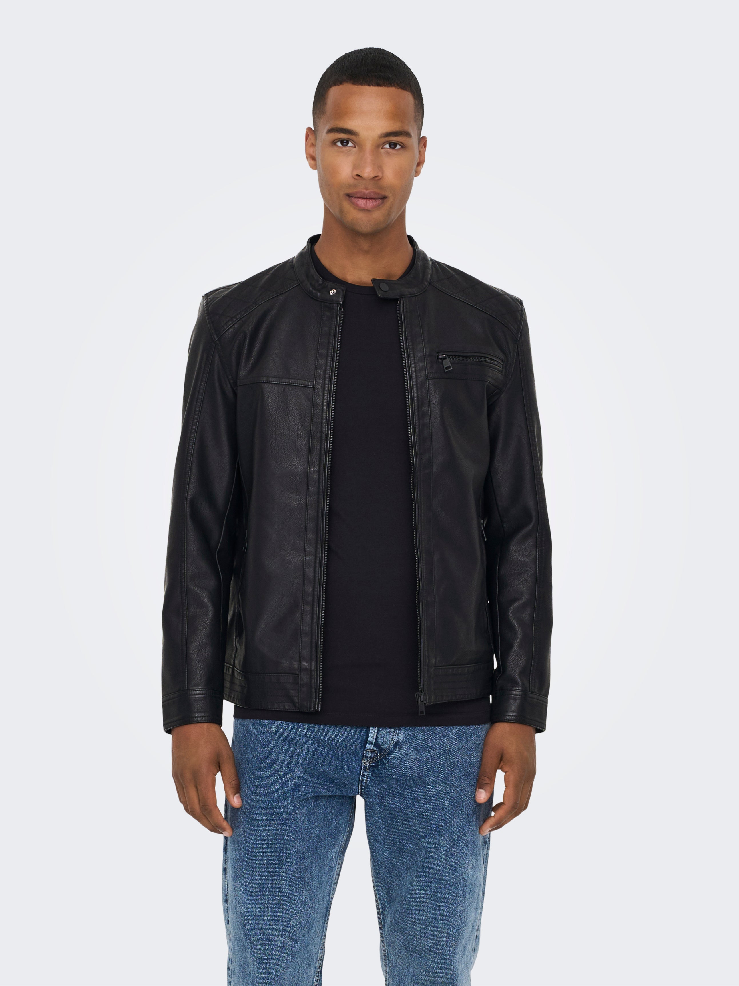 Brand New onsAL Faux leather jacket