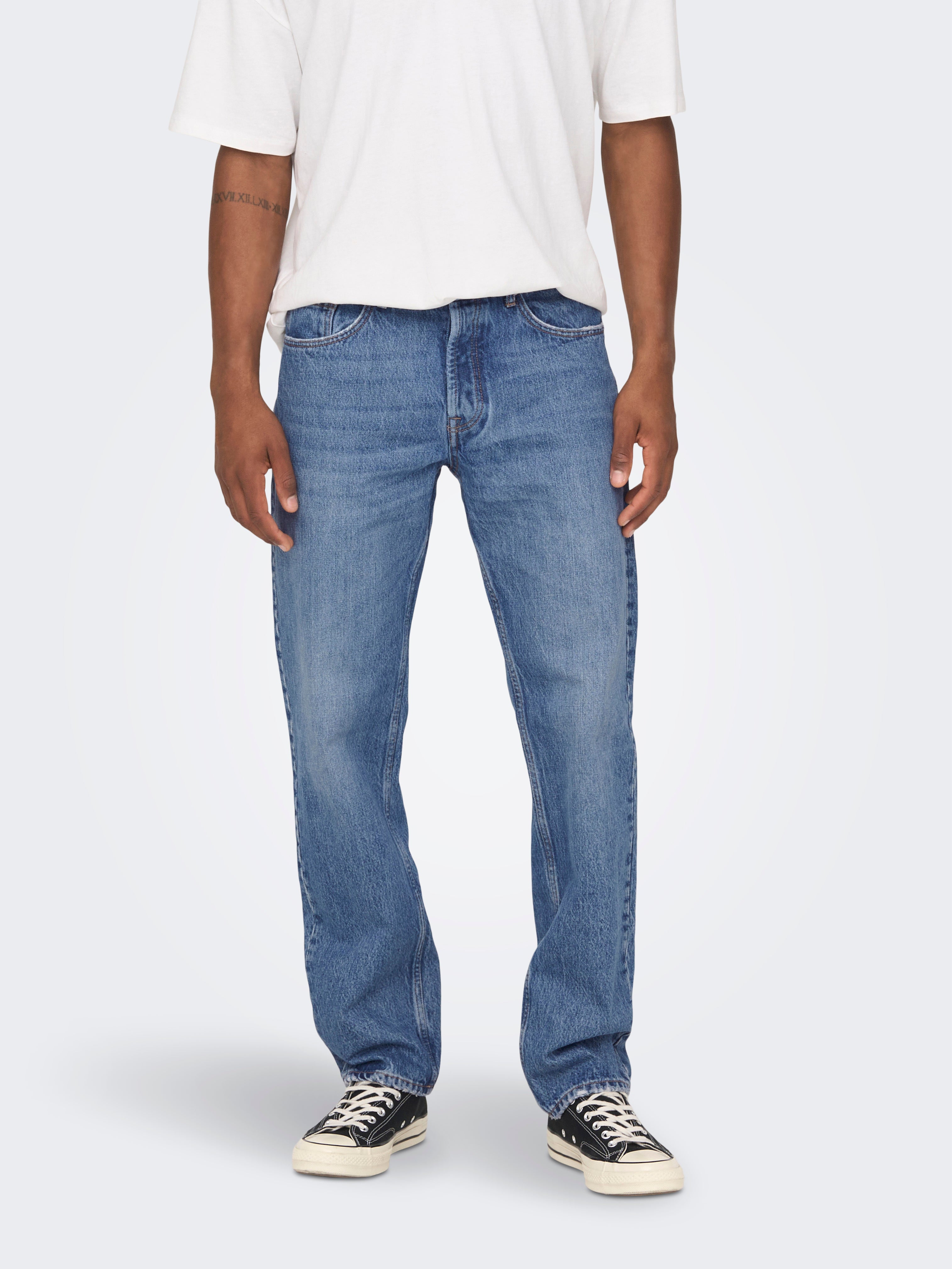 Brand New ONSEDGE Mid waist Straight Fit Jeans